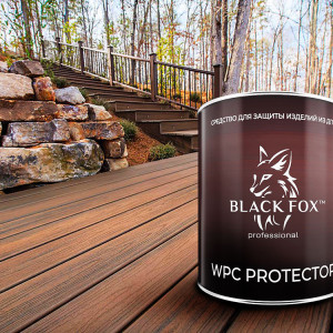 Масло-краска Black Fox Protector для ДПК коричневый 2,5 л