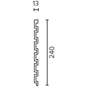 Панель стеновая Decor Dizayn 916-64SH 13x240х3000 мм (пог. м)