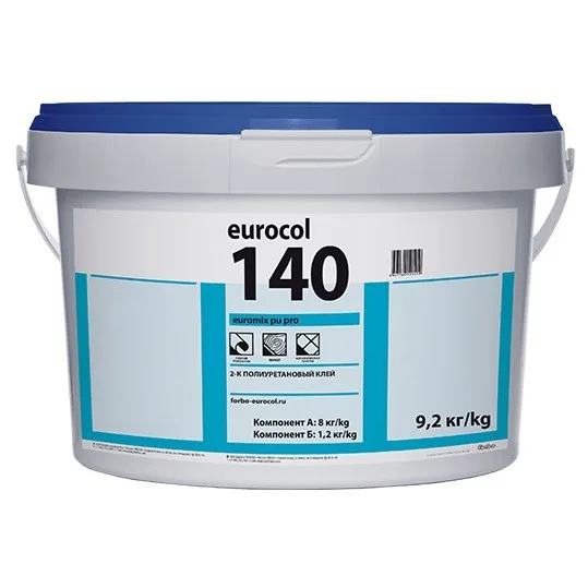 Клей Forbo 140 Euromix PU PRO 2К двухкомпонентный полиуретановый 9,2 кг Клей Forbo 140 Euromix PU PRO 2К двухкомпонентный полиуретановый 9,2 кг