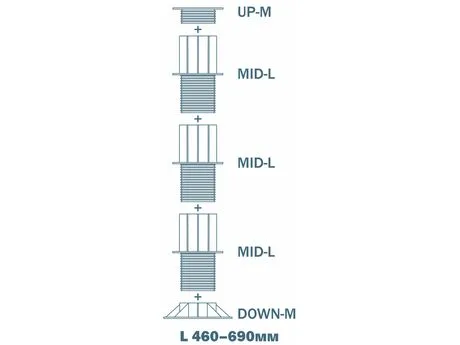 Опора регулируемая Level L7 390-660 мм - фото 2