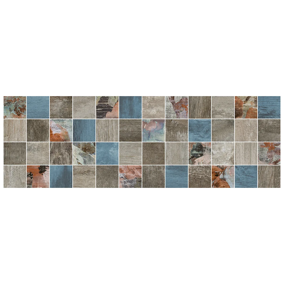 Мозаика Laparet Country Декор мозаичный тёмный MM11191 20х60 - фото 1