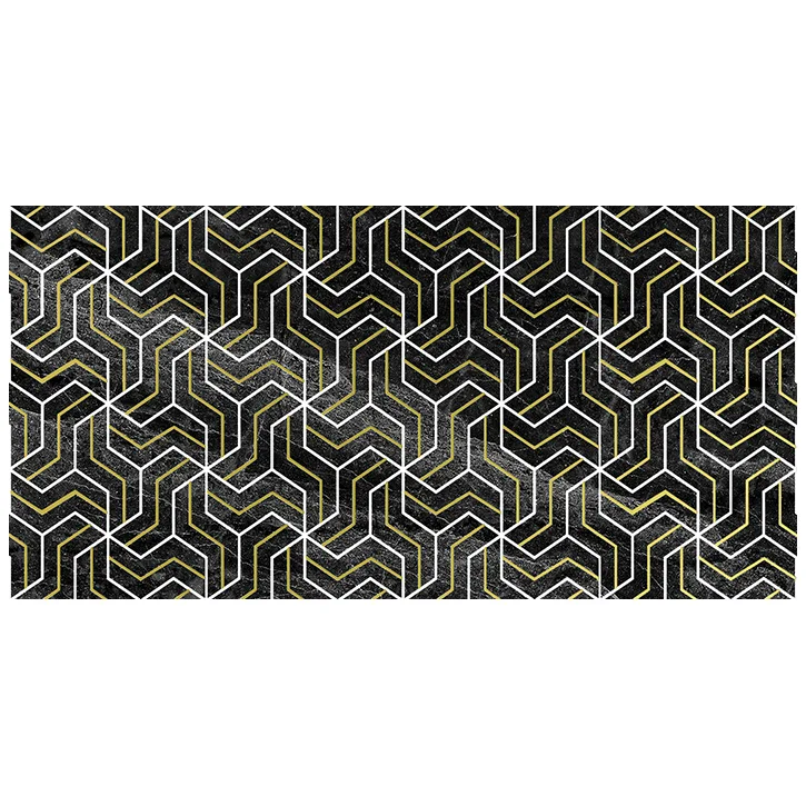 Декор Laparet Crystal Fractal чёрный 30х60 - фото 1
