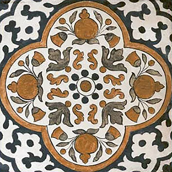 Декор LB-CERAMICS Сиена 3 универсальный 3603-0087 9,5х9,5 - фото 1
