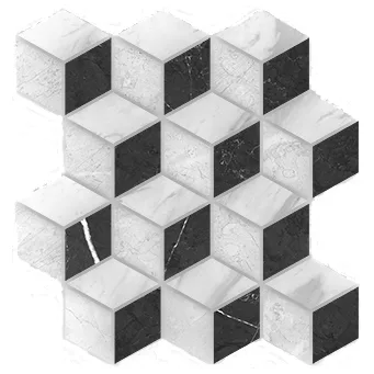 Вставка Cersanit Royal Stone мозаика многоцветный (A-RS2L451\G) 28x27 - фото 1