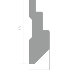 Ultrawood U 004 молдинг белый под покраску 22х75х2200