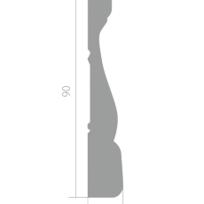 Ultrawood N 8513 наличник белый под покраску 15х90х2440