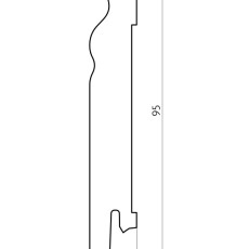 Плинтус деревянный Pedross Дуб 95x15 SEG 100