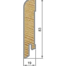Плинтус Cost Decor Профиль 83х19