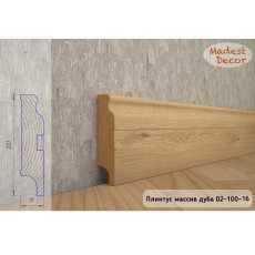 Плинтус Madest Decor из массива дуба 02-100-16