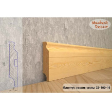 Плинтус Madest Decor из массива сосны 02-100-16