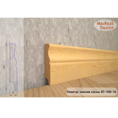 Плинтус Madest Decor из массива сосны 07-100-16