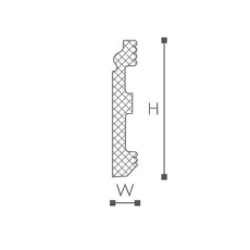 Плинтус дюрополимерный NMC Wallstyl FB1 13х60 мм