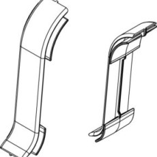 Соединительный элемент Cezar Premium в цвет плинтуса