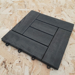 Садовый паркет CM Garden Natur Чёрное дерево 25х300х300 мм