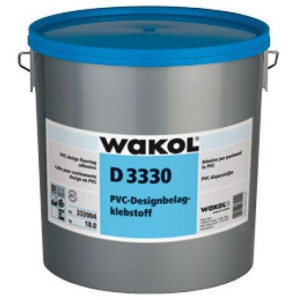 Клей для ПВХ и резиновых покрытий WAKOL D 3330 10 кг