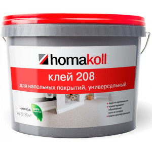 Клей Homakoll 208 универсальный для напольных покрытий 14 кг