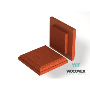 Крышка столба из ДПК Woodvex верхняя Терракота 125х125 мм