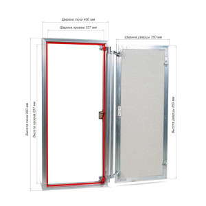 Люк распашной EuroFORMAT-R АТР 40х90