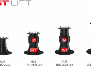 Регулируемая опора HILST LIFT HL7 (235-385 мм)