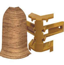 Угол наружный Decoplast 60 мм в цвет плинтуса