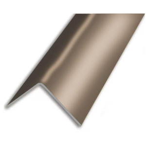 Уголок алюминиевый Евротрим бронза 20х20