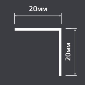 Уголок алюминиевый Евротрим бронза 20х20