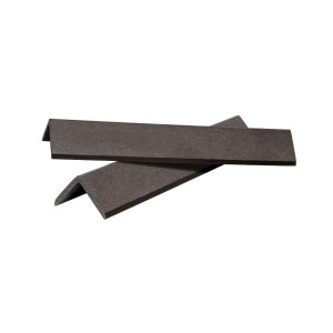 Уголок завершающий из ДПК Polivan Тёмно-коричневый 45х45х2900 мм