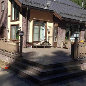 Ограждение из ДПК CM-Railing Тик №4