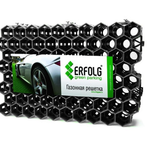 Решётка газонная Erfolg Green Parking 40х60 см Чёрная