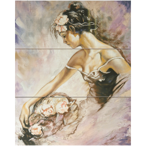 Панно Gracia Ceramica Arabeski purple panno 01 600х750 (комплект из 3 шт)