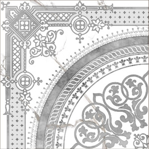 Декор Grasaro Classic Marble Белый G-270/G/d02/40x40
