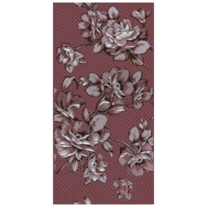 Декор Нефрит-Керамика Аллегро бордо цветы  04-01-1-08-03-47-100-1