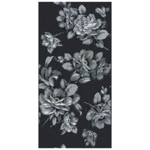 Декор Нефрит-Керамика Аллегро черный цветы  04-01-1-08-03-04-100-1