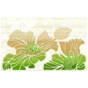 Декор Нефрит-Керамика Кензо фисташковый  04-01-1-09-03-85-075-1