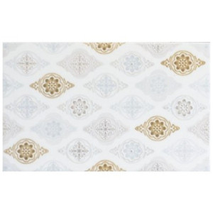 Декор Шахты Фелиса белый 01 25х40 (13шт) 010300000186