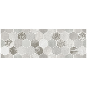 Декор LB-CERAMICS Гексацемент светло-серый 1664-0197 20х60