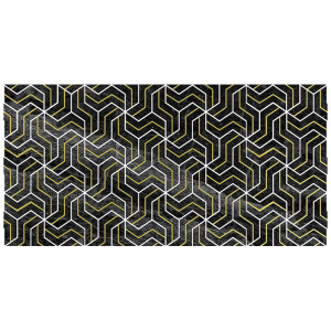 Декор Laparet Crystal Fractal чёрный 30х60