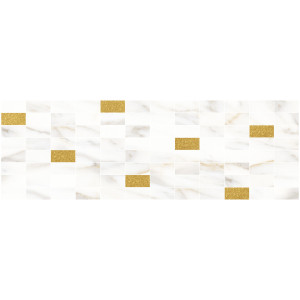 Мозаика Laparet Aragon Декор мозаичный белый золото MM60157 20х60