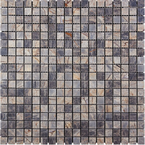 Мозаика MiR mosaic Natural Adriatica Мрамор голубой, желтый 7M024-15P