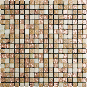 Мозаика MiR mosaic Natural Pastel Стекло, Мрамор, Агломерат PST-106 