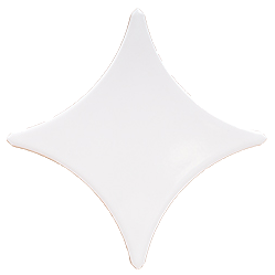 Декор Gracia Ceramica Stella Белый 02 11х11
