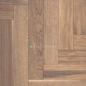 Инженерный паркет Kraft Parkett арт. №403 Английская ёлка Селект 14х100х600 мм