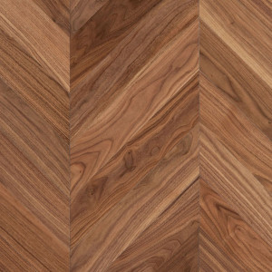 Массивный паркет Ablux Французская ёлка Орех Американский Без обработки 19х127 мм