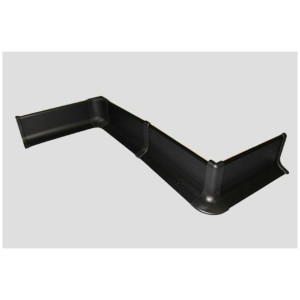 Алюминиевый плинтус самоклеющийся Effector Q63.005 Чёрный 16.8х40х2700 мм (пог. м)