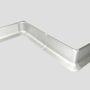 Алюминиевый плинтус самоклеющийся Effector Q63.01 Серебро 16.8х40х2700 мм (пог. м)