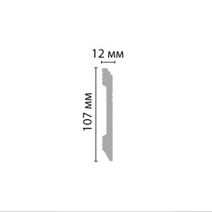 Плинтус Decomaster D105-16 12х107х2400 мм (пог. м)