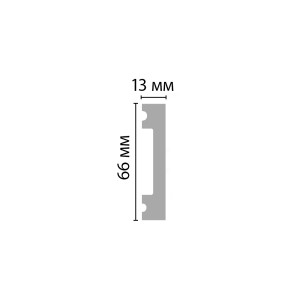 Плинтус Decomaster D157-1619 ДМ 13х66х2900 мм (пог. м)