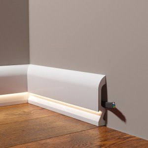 Плинтус Decor Dizayn под подсветку DD700 18х100х2000 мм (пог. м)