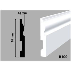 Плинтус HiWood B100 13х98х2000 мм
