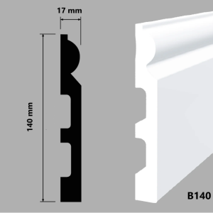 Плинтус HiWood B140 17.5х140х2000 мм